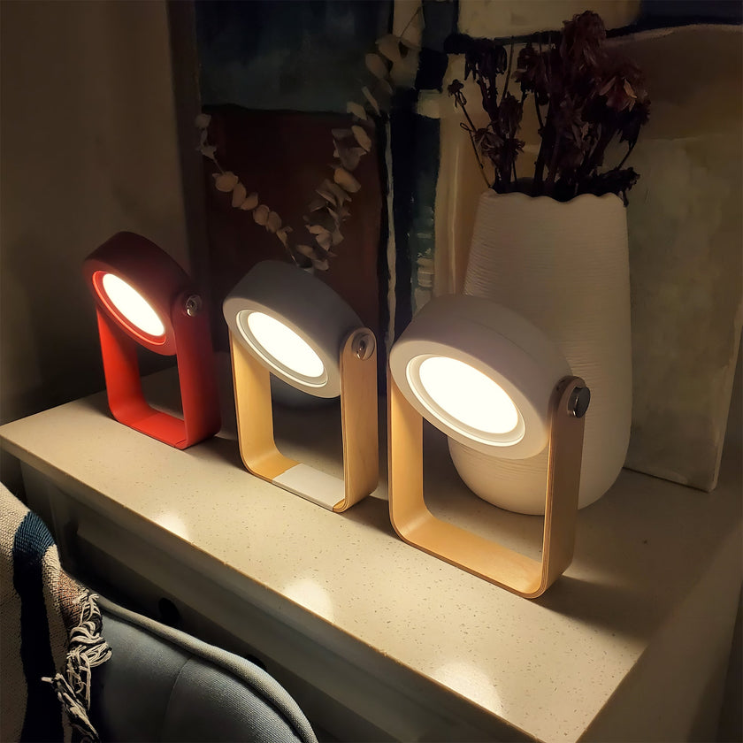 Stacked Disc Portable Lantern Table Lamp