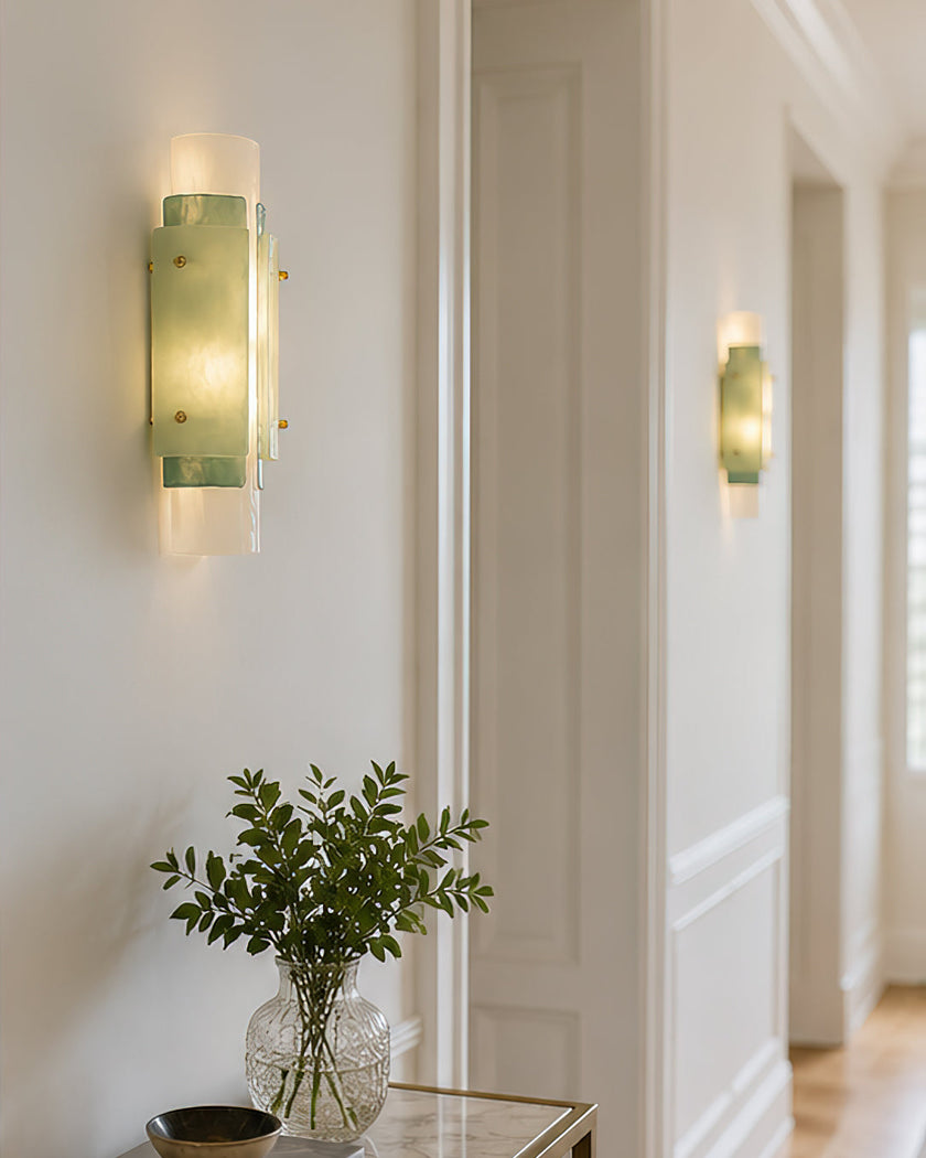 Calvrane Glass Cylinder Wall Sconce