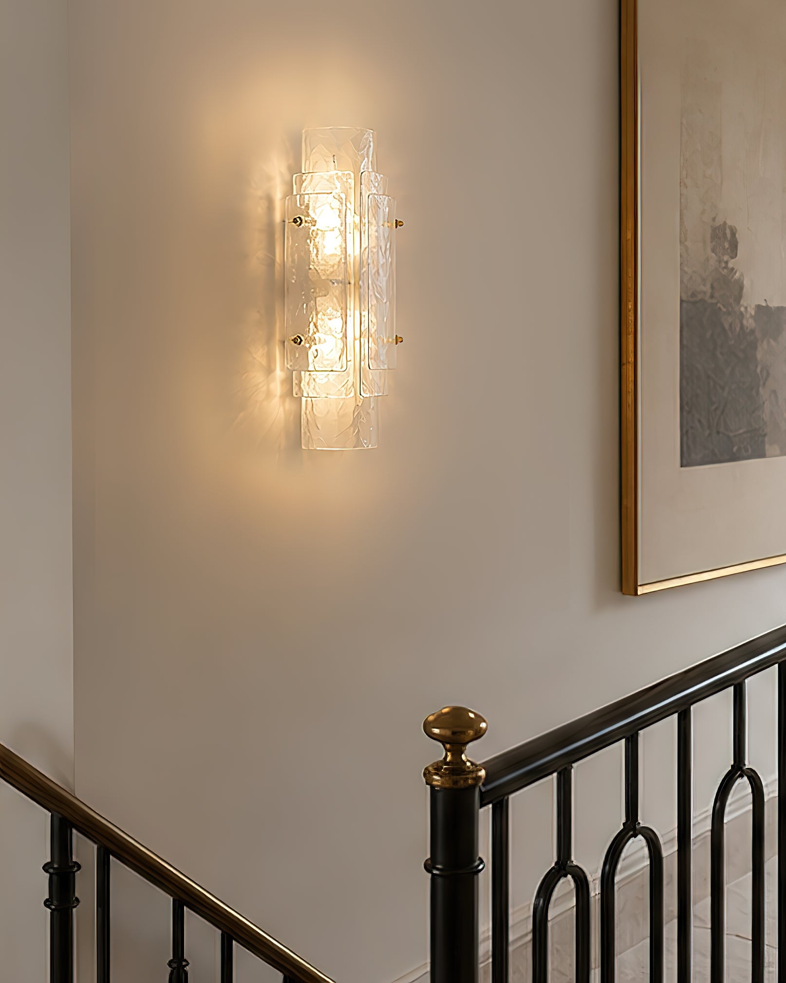 Calvrane Glass Cylinder Wall Sconce