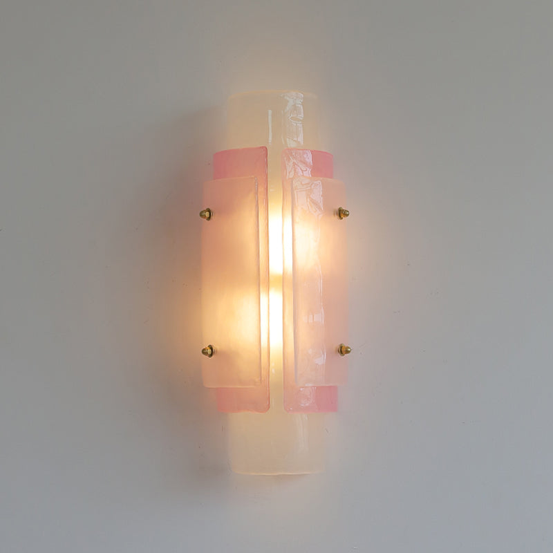 Calvrane Glass Cylinder Wall Sconce