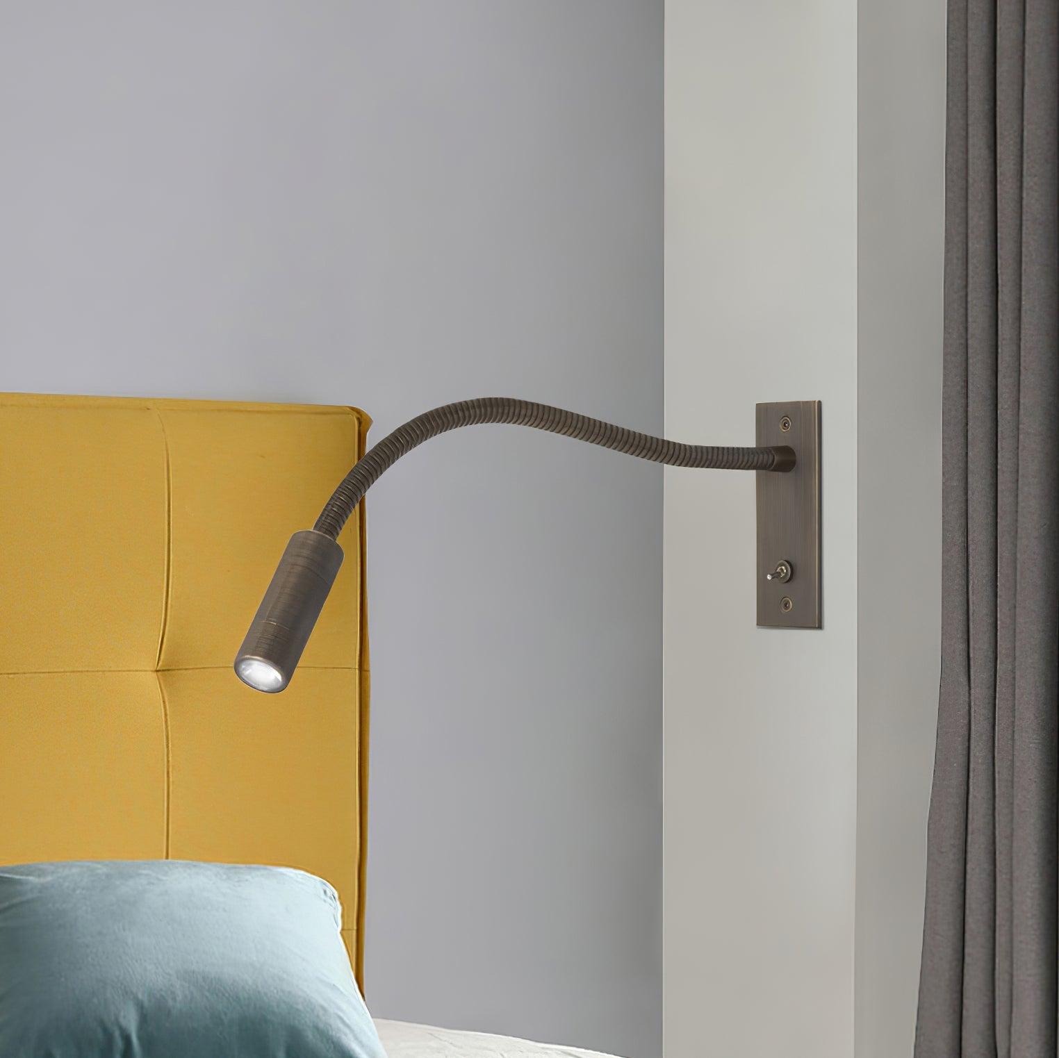 Modern Adjustable Gooseneck LED Reading Wall Sconce