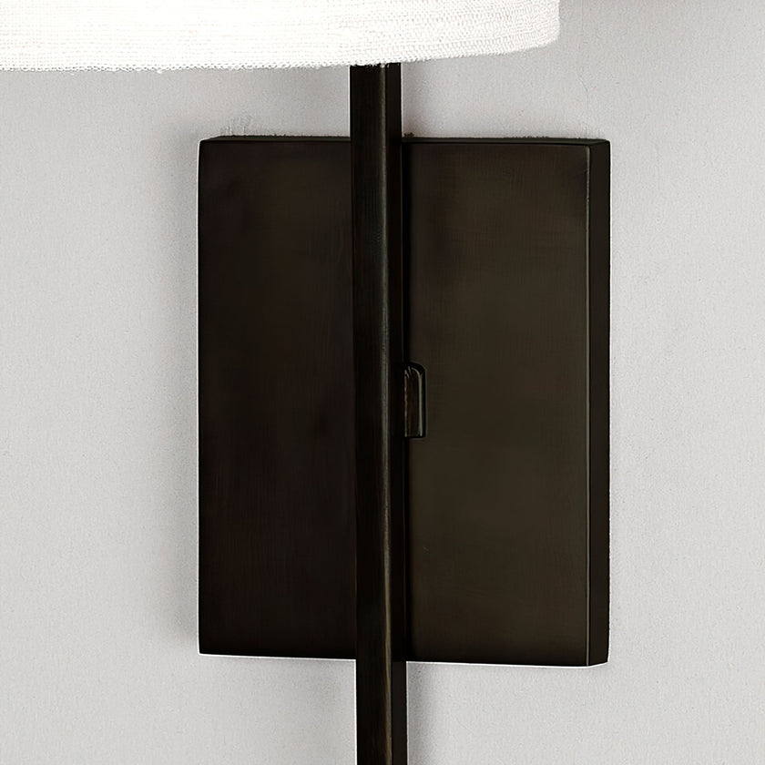 Calvrane Brass Rectangular Wall Lamp