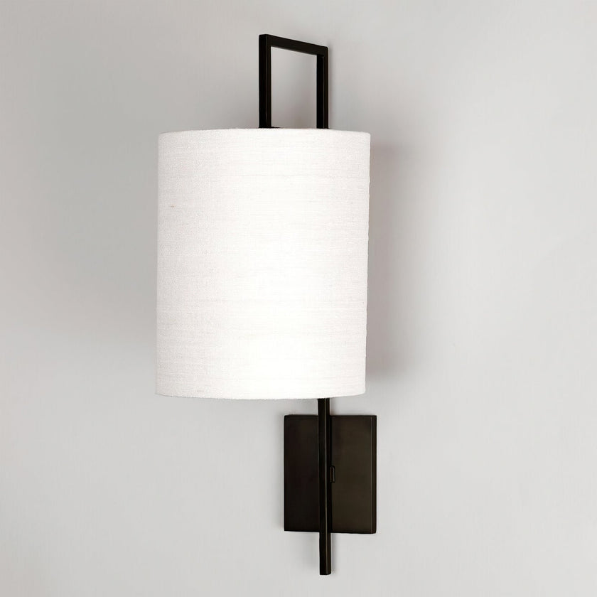Calvrane Brass Rectangular Wall Lamp