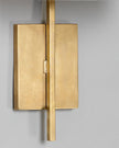 Calvrane Brass Rectangular Wall Lamp