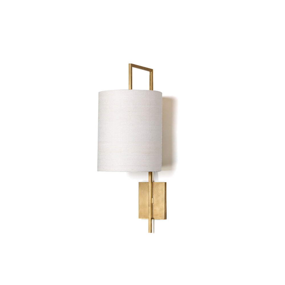 Calvrane Brass Rectangular Wall Lamp