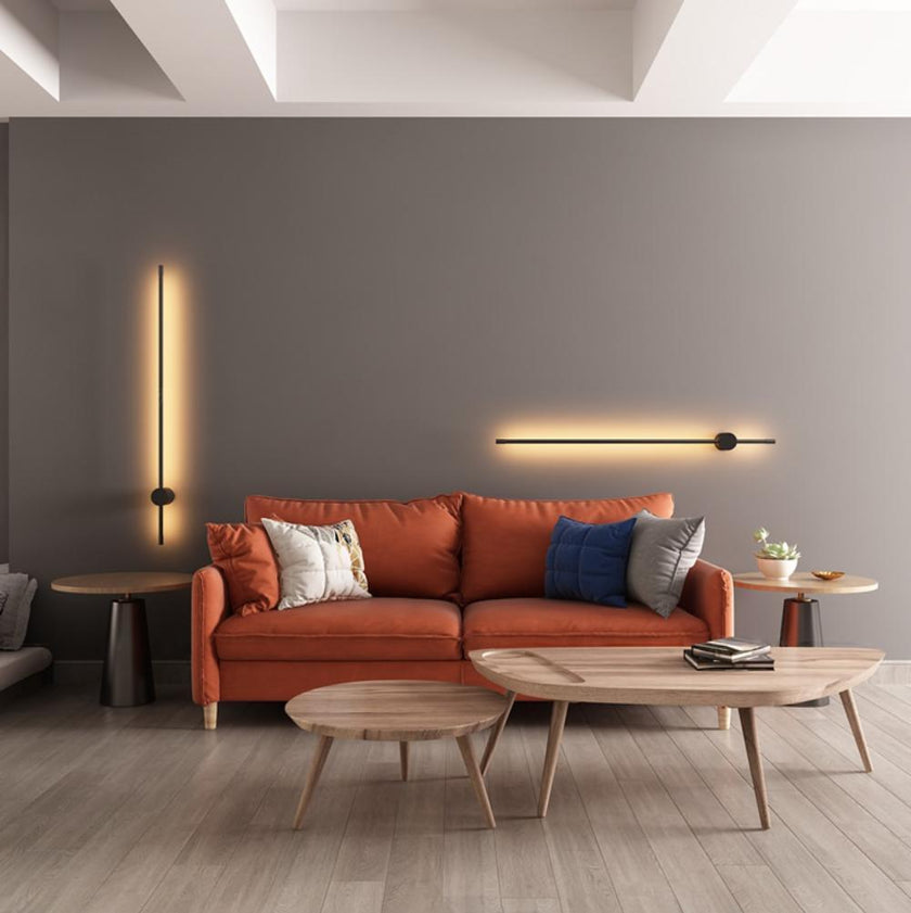 Aluminum Slim Tube Linear Wall Light