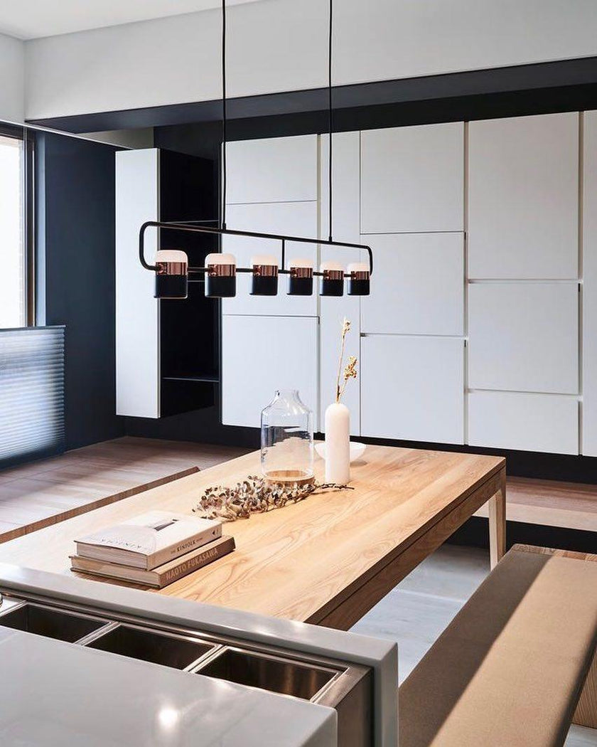 Iron Frame Tilting Pendant Light