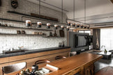 Iron Frame Tilting Pendant Light