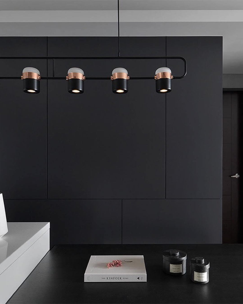 Iron Frame Tilting Pendant Light