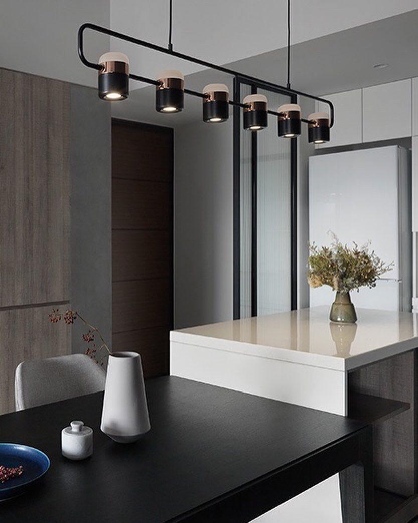 Iron Frame Tilting Pendant Light