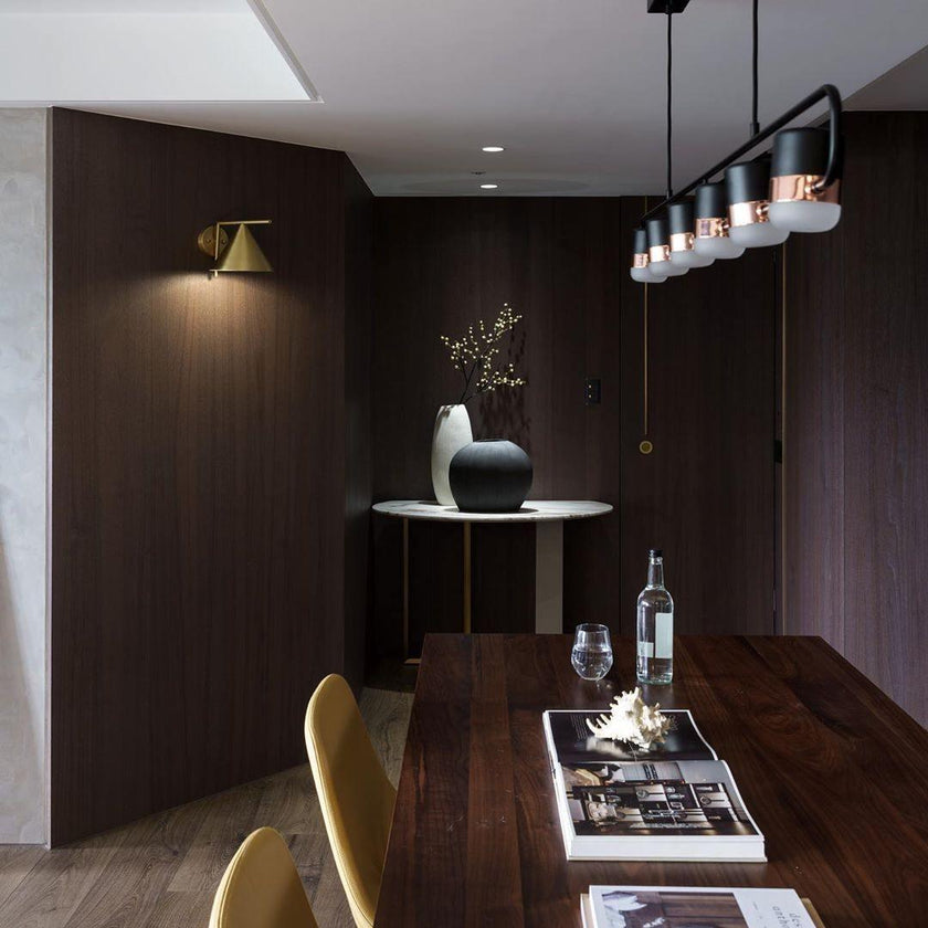 Iron Frame Tilting Pendant Light