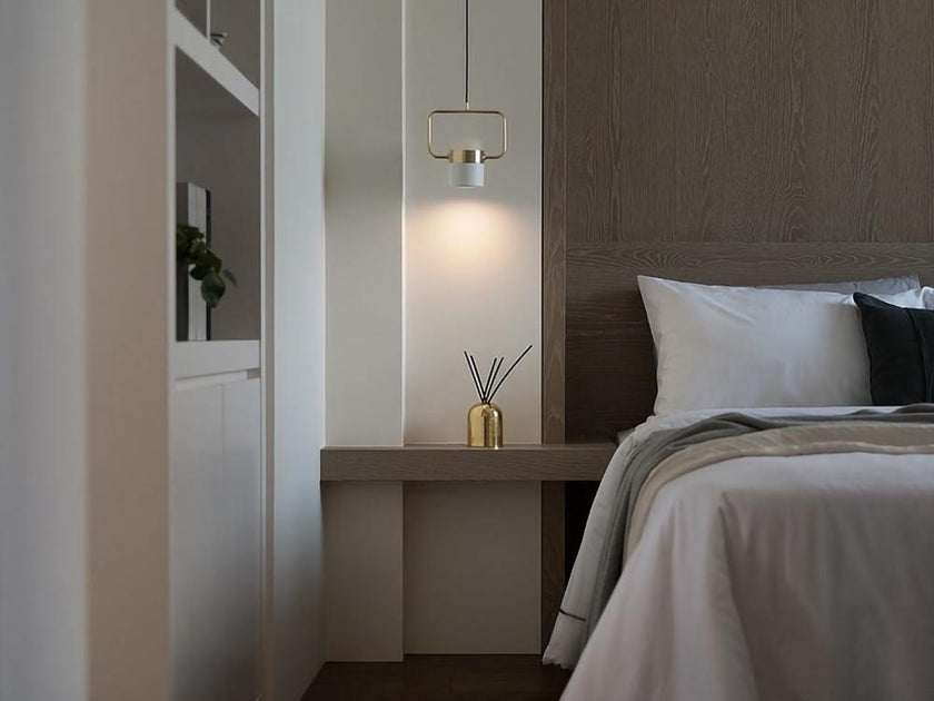 Iron Frame Tilting Pendant Light