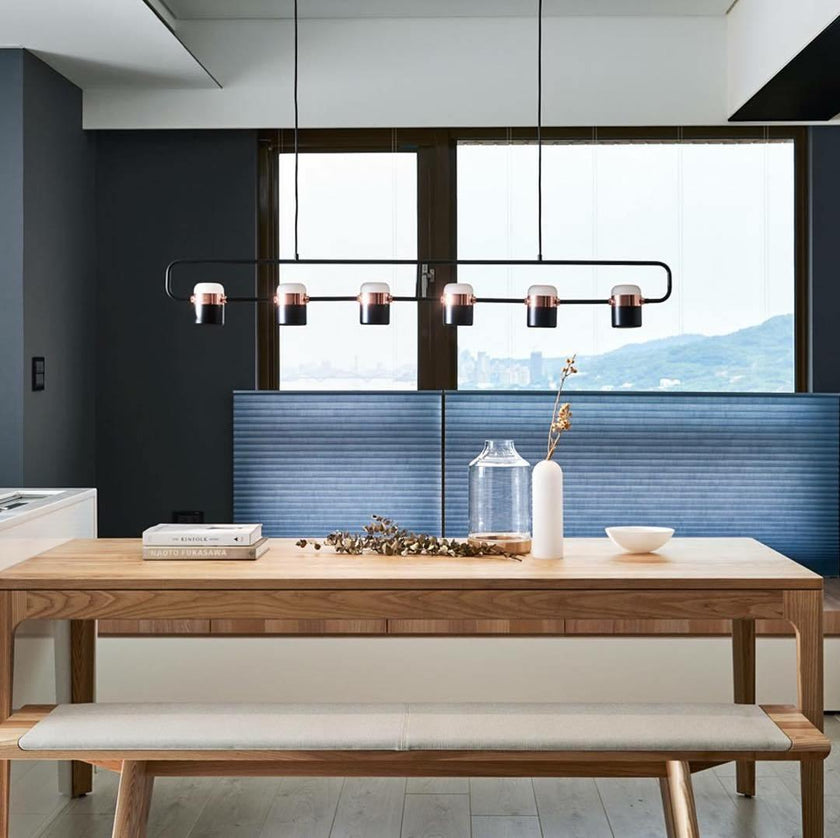 Iron Frame Tilting Pendant Light