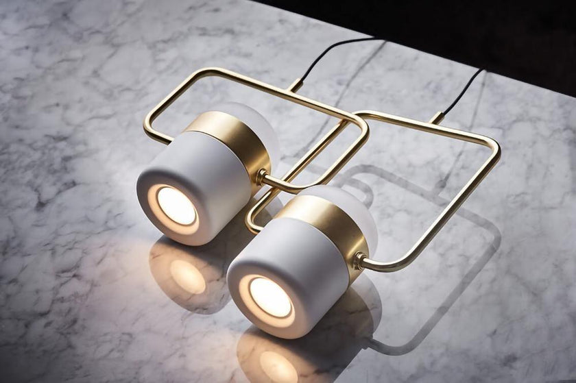 Iron Frame Tilting Pendant Light