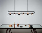 Iron Frame Tilting Pendant Light