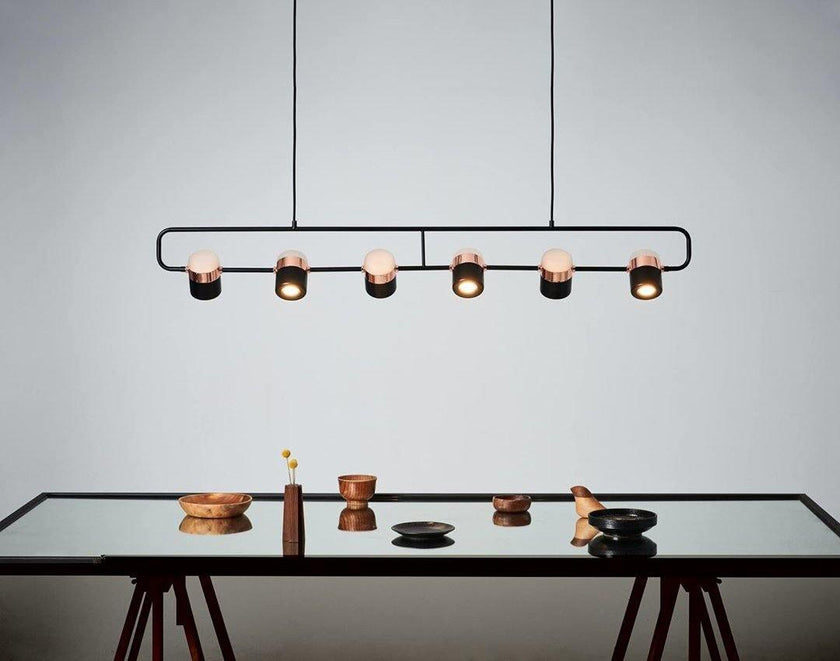 Iron Frame Tilting Pendant Light