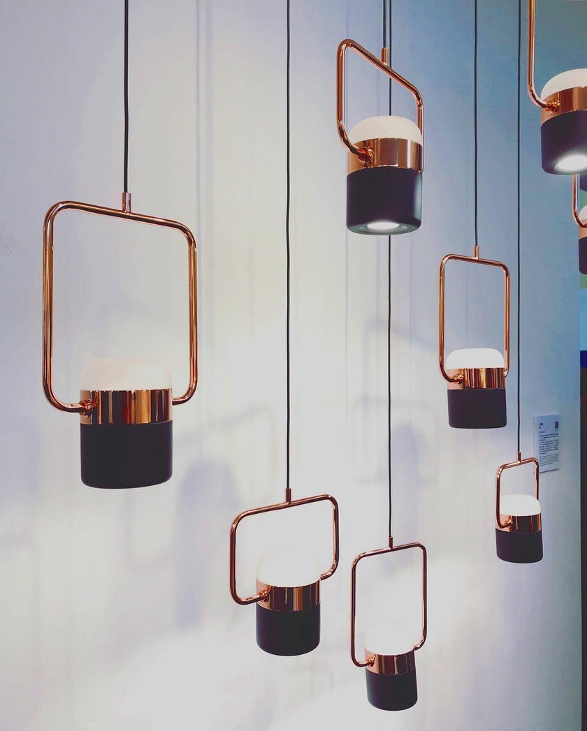 Iron Frame Tilting Pendant Light