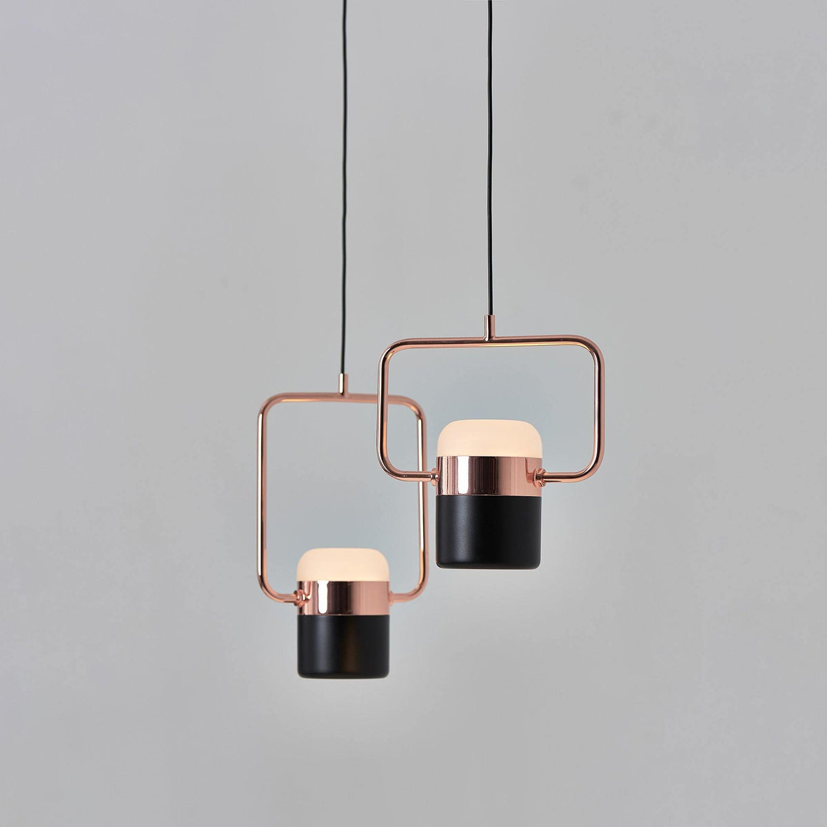 Iron Frame Tilting Pendant Light