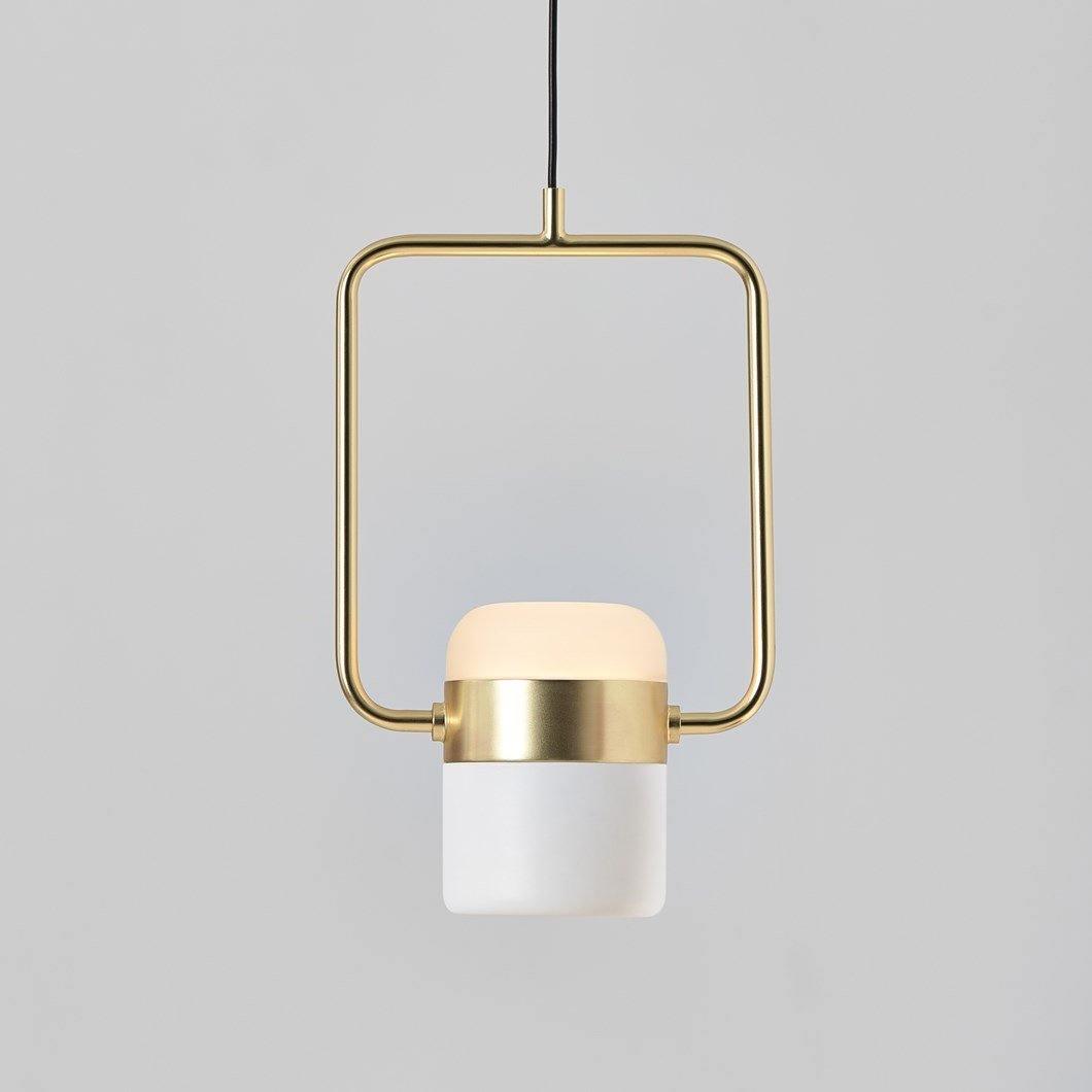Iron Frame Tilting Pendant Light