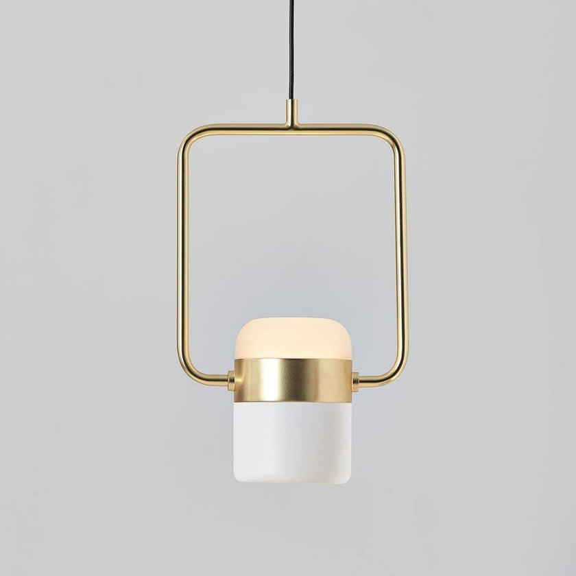 Iron Frame Tilting Pendant Light