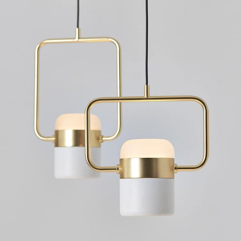 Iron Frame Tilting Pendant Light