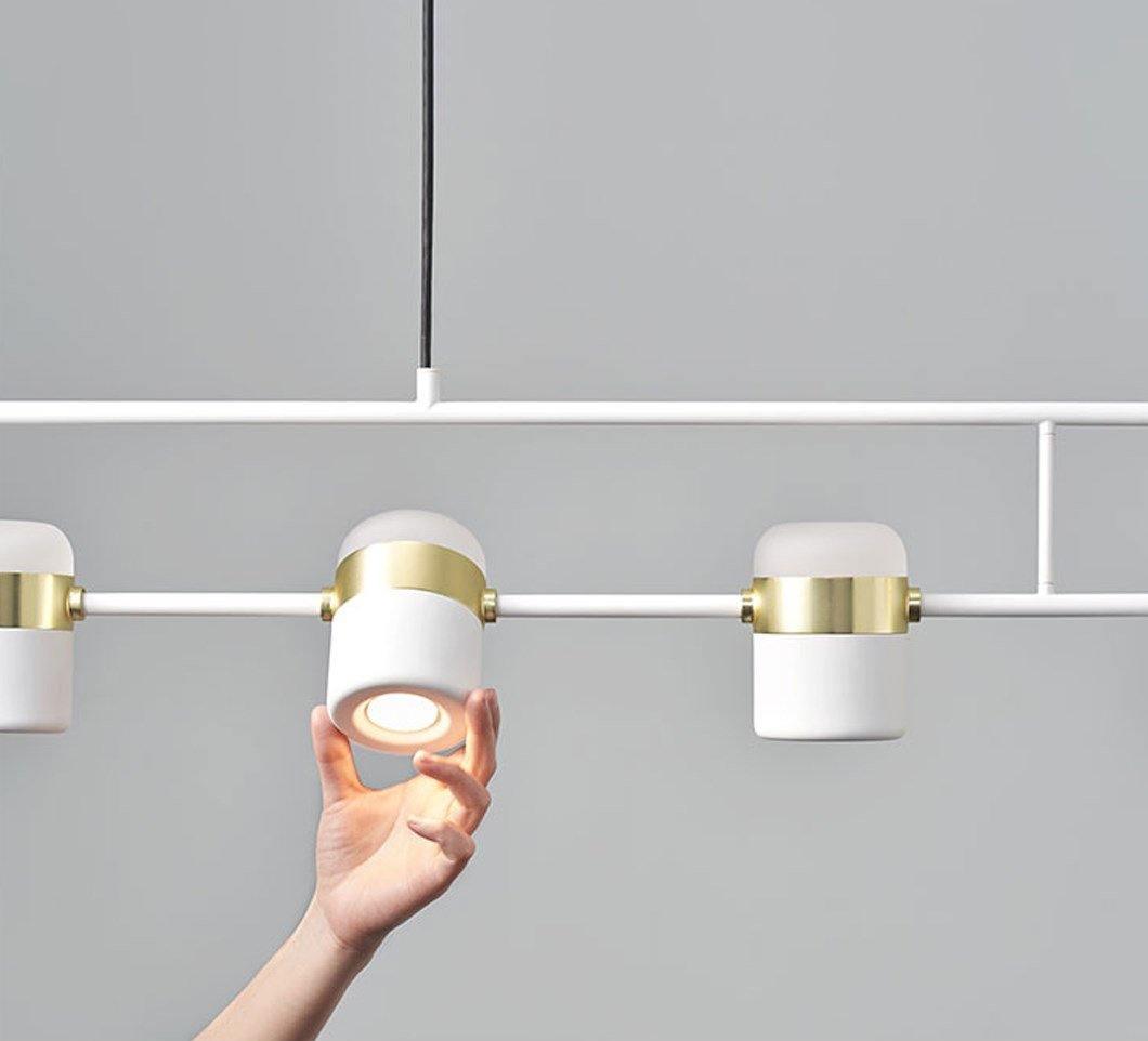 Iron Frame Tilting Pendant Light