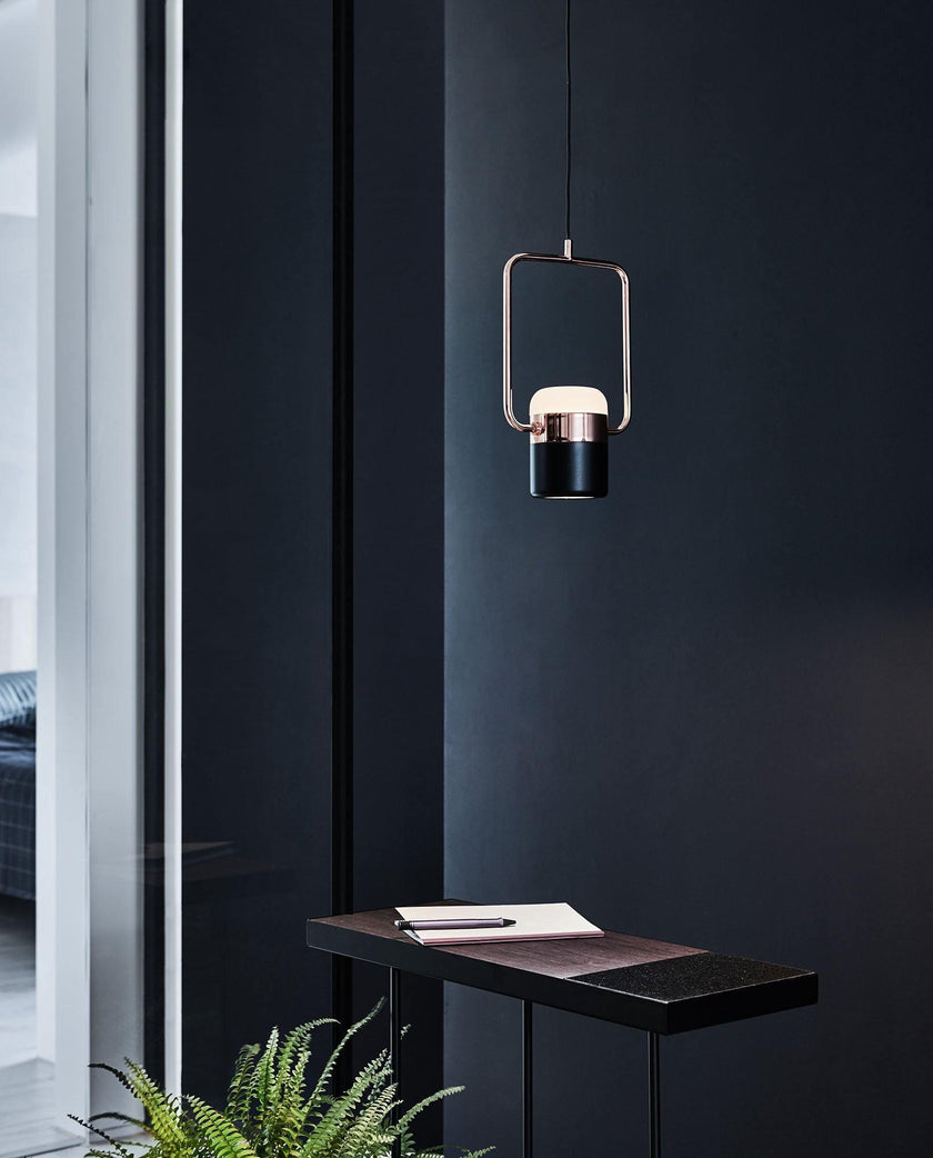 Iron Frame Tilting Pendant Light