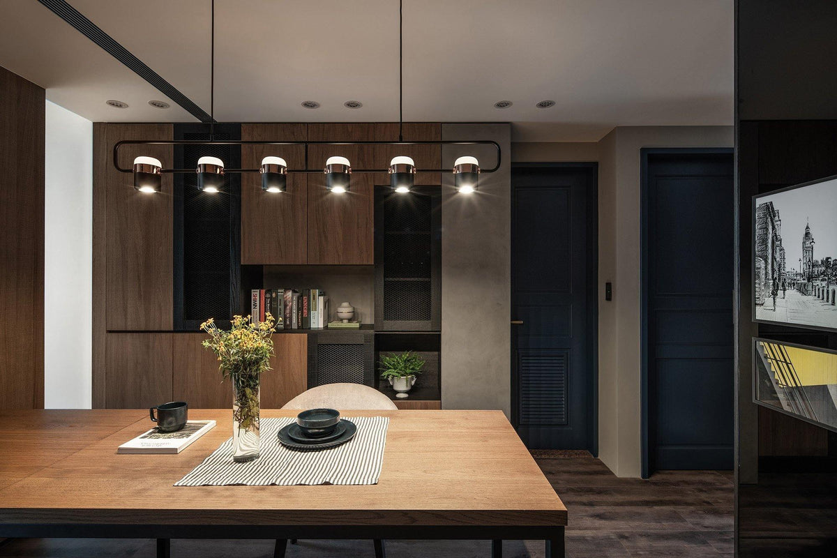 Iron Frame Tilting Pendant Light