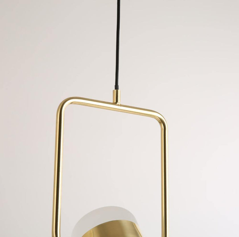 Iron Frame Tilting Pendant Light