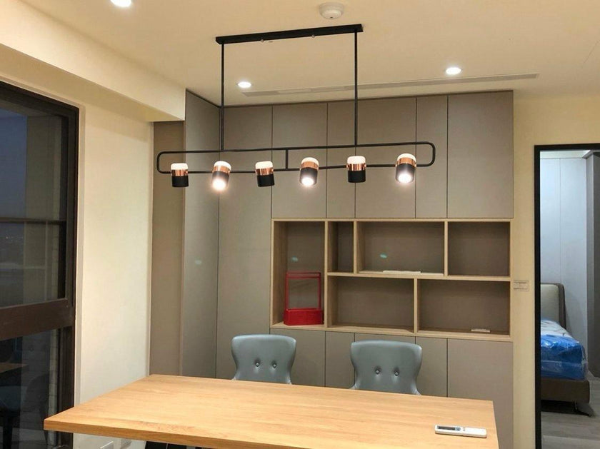Iron Frame Tilting Pendant Light