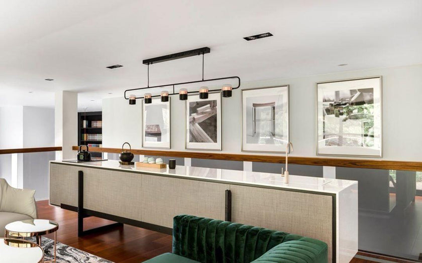 Iron Frame Tilting Pendant Light
