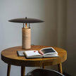 Minimalist Yellow Travertine Table Lamp
