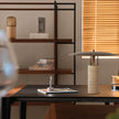 Minimalist Yellow Travertine Table Lamp