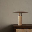 Minimalist Yellow Travertine Table Lamp