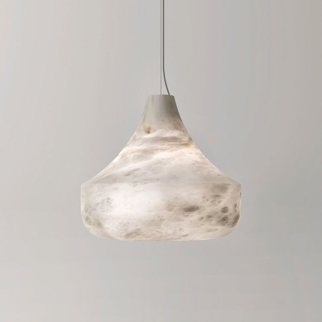 Alabaster Draped Veil Pendant Light