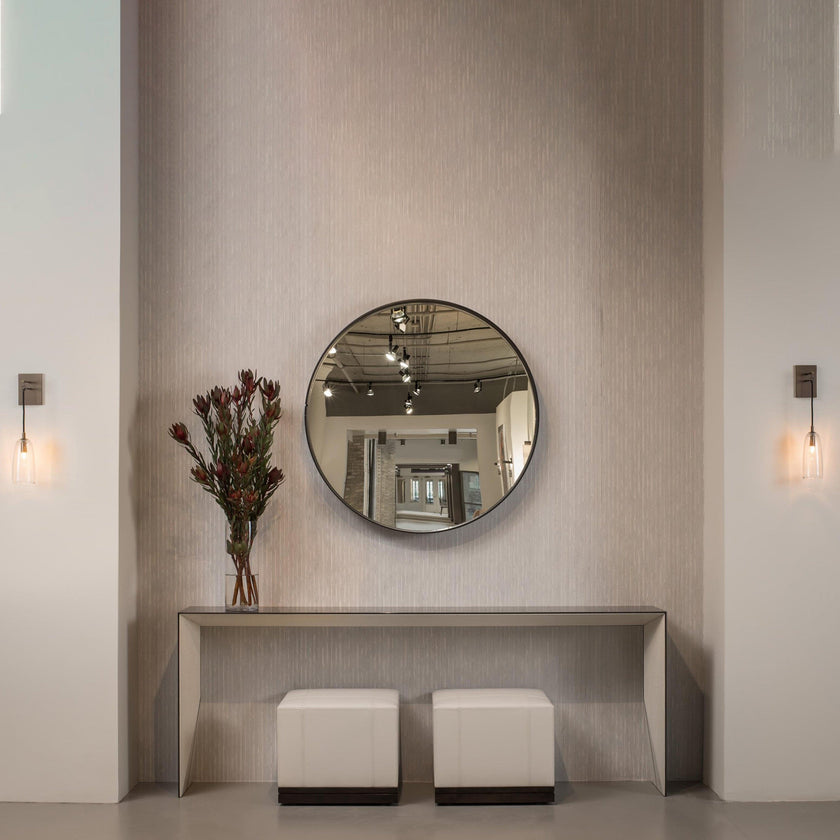 Scandinavian Brass Glass Wall Sconce