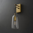 Scandinavian Brass Glass Wall Sconce