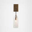 Scandinavian Brass Glass Wall Sconce