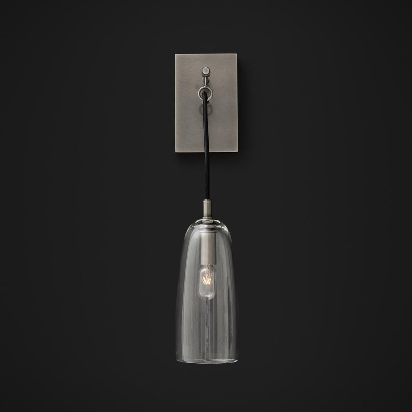 Scandinavian Brass Glass Wall Sconce
