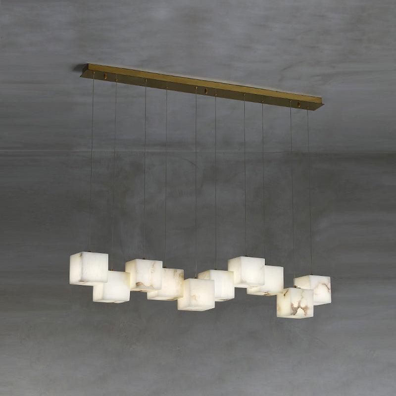 Alabaster Linear Bar Chandelier