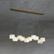 Alabaster Linear Bar Chandelier