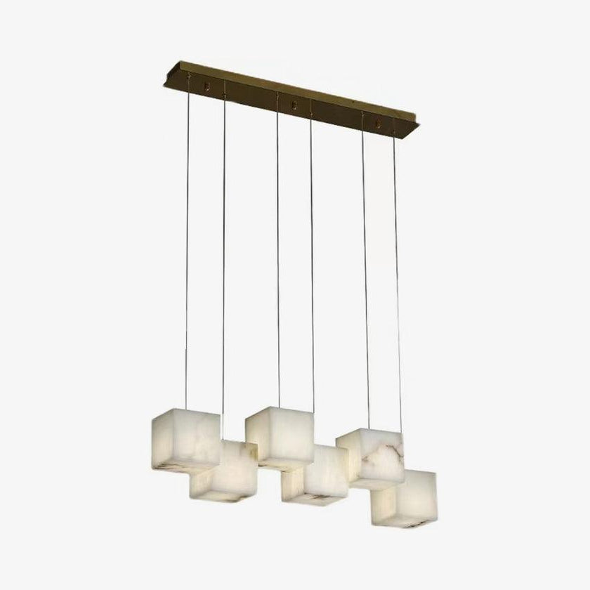 Alabaster Linear Bar Chandelier
