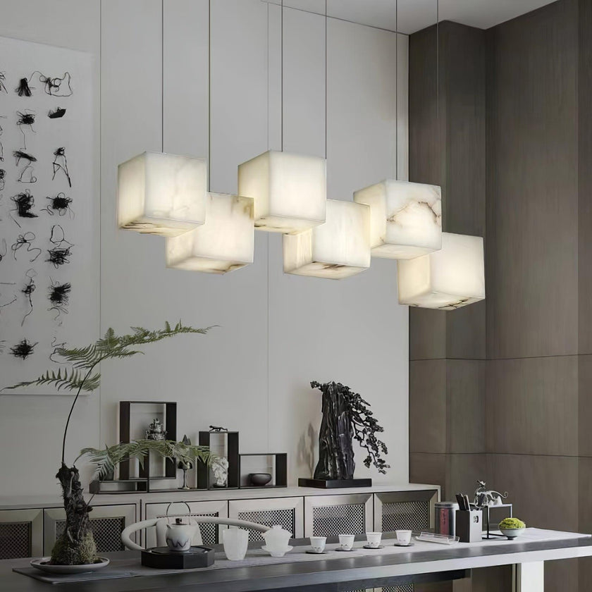 Alabaster Linear Bar Chandelier