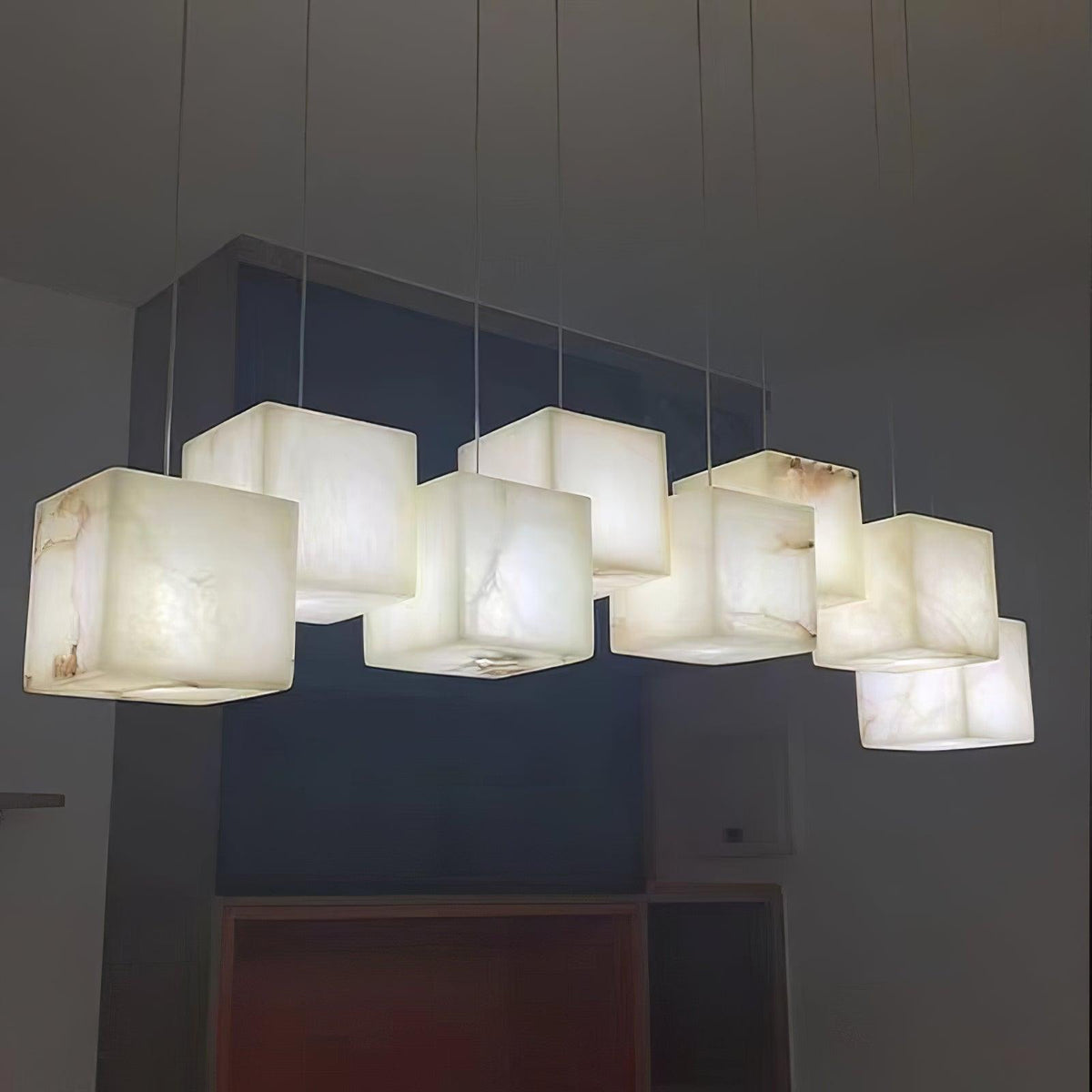 Alabaster Linear Bar Chandelier