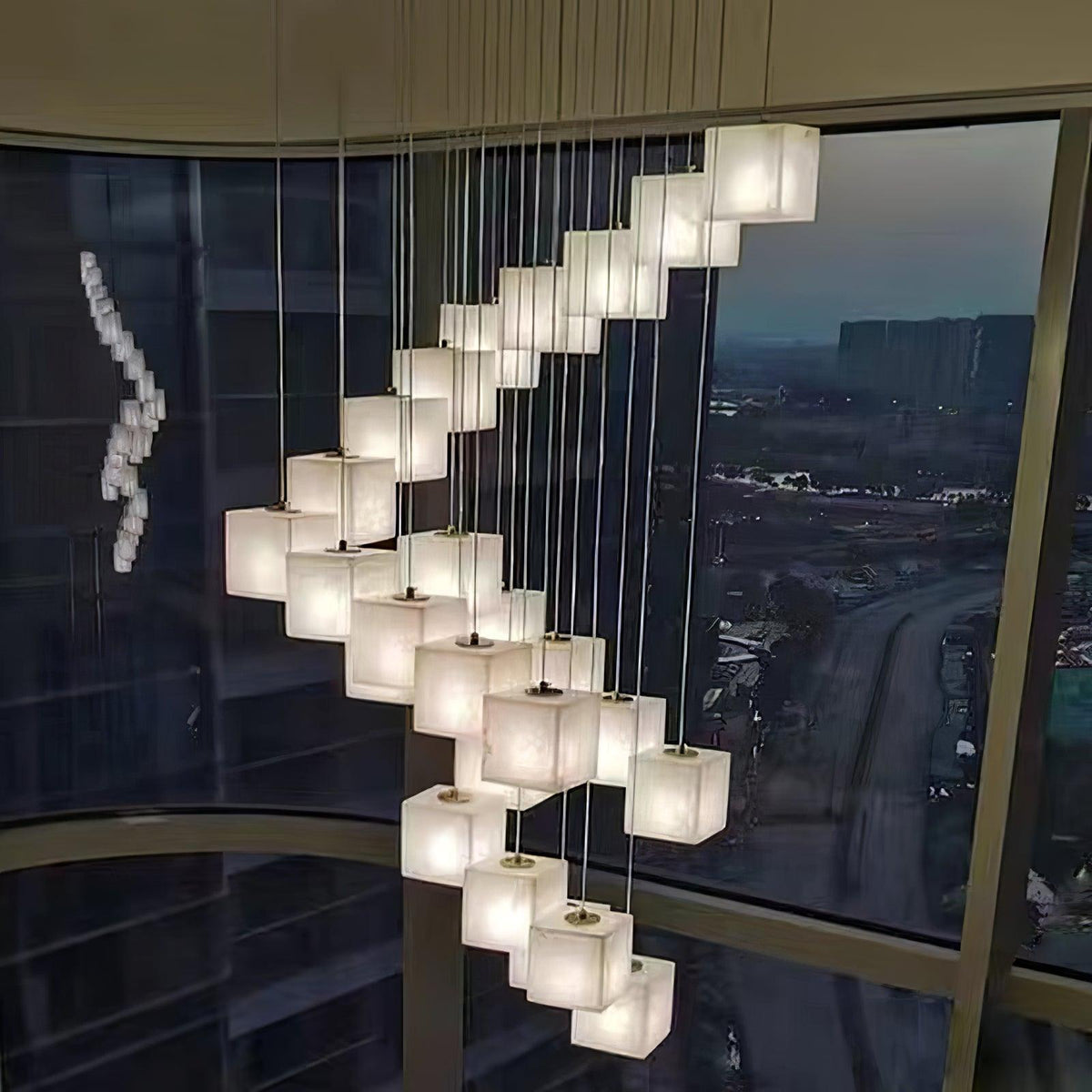 Alabaster Linear Bar Chandelier