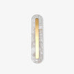 Alabaster Rounded Brass Wall Sconce