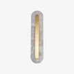 Alabaster Rounded Brass Wall Sconce