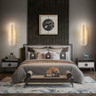 Alabaster Rounded Brass Wall Sconce