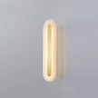 Alabaster Rounded Brass Wall Sconce