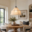 Calvrane Linen Bell Pendant Light